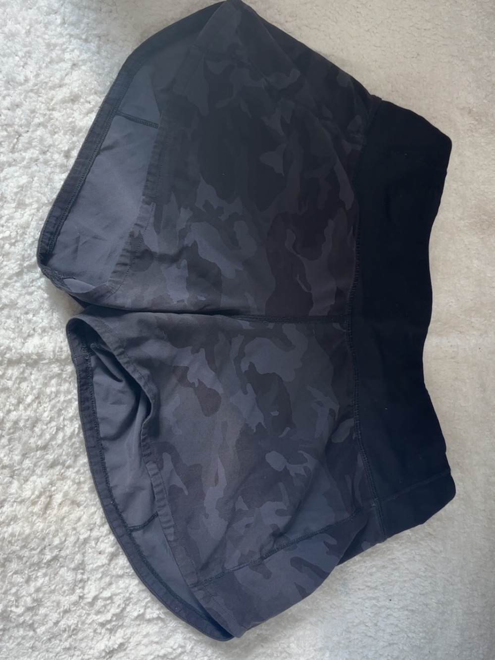 Lululemon Women’s Black Camo Shorts